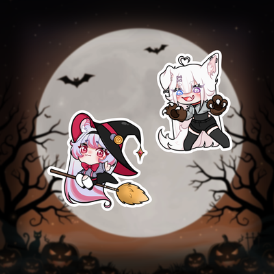 Naklejki „Rikki Rakku & FufuChiru – Spooky Stickers”