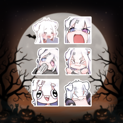 Zestaw naklejek „Rikki Rakku – Emote Pack”